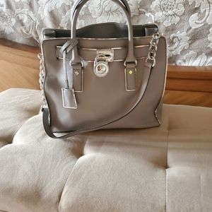 Michael kors large East West leather satchel